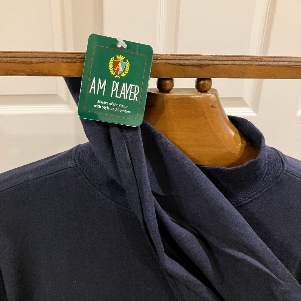 AM Player - Master of the Game with Style and Comfort Mock Neck Shirt - Long Sle